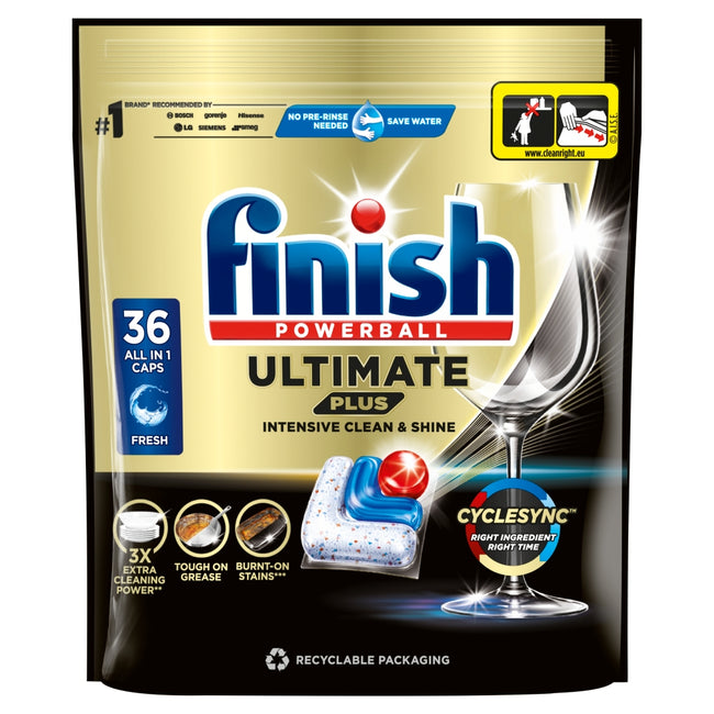 Finish Ultimate Plus Fresh kapsułki do mycia naczyń w zmywarce 36szt