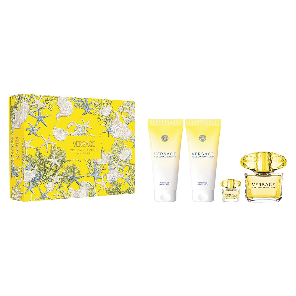 versace yellow diamond woda toaletowa 90 ml   zestaw 