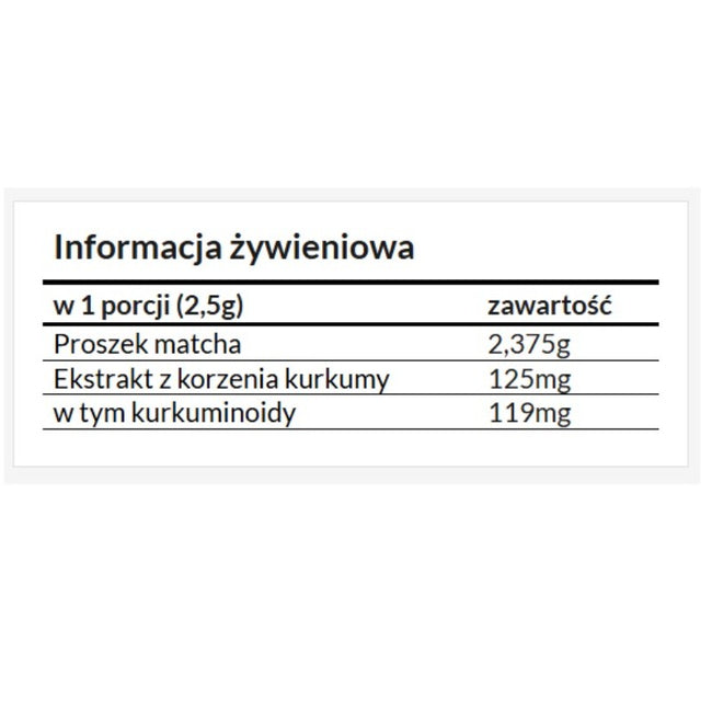 Yellow Stork Matcha+ Curcumin zielona herbata 50g