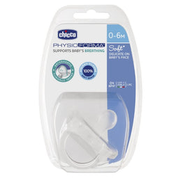 Chicco PhysioForma smoczek silikonowy uspokajający Soft 0-6m Neutral 1szt
