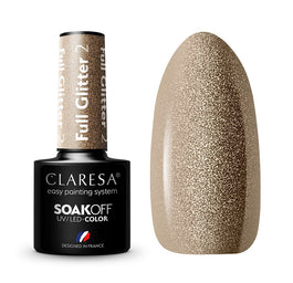 Claresa Soak Off UV/LED Full Glitter lakier hybrydowy