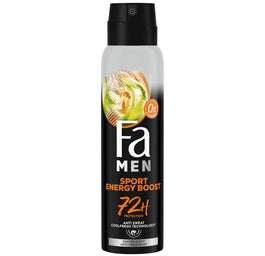 Fa Men Sport Energy Boost 72h antyperspirant w sprayu o pobudzającym zapachu imbiru i cytryny 150ml
