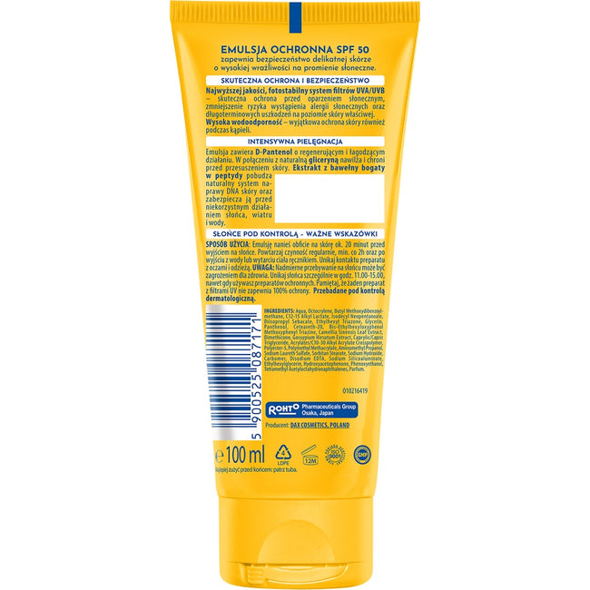 Dax Sun Nawilżająca emulsja ochronna SPF50 100ml