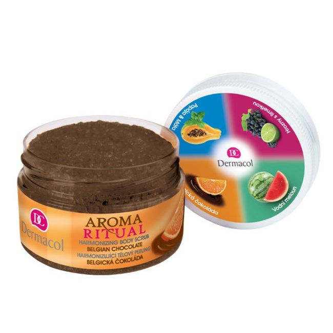 Dermacol Aroma Ritual Harmonizing Body Scrub peeling do ciała Belgian Chocolate 200g