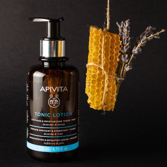 Apivita Tonic Lotion Soothing & Moisturizing Toner tonik łagodząco-nawilżający do twarzy z lawendą i miodem 200ml