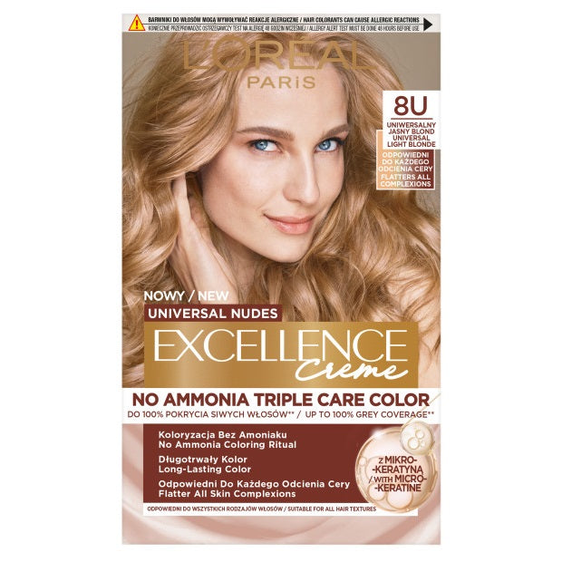 L'Oreal Paris Universal Nudes Excellence Creme pielęgnacyjny krem koloryzujący