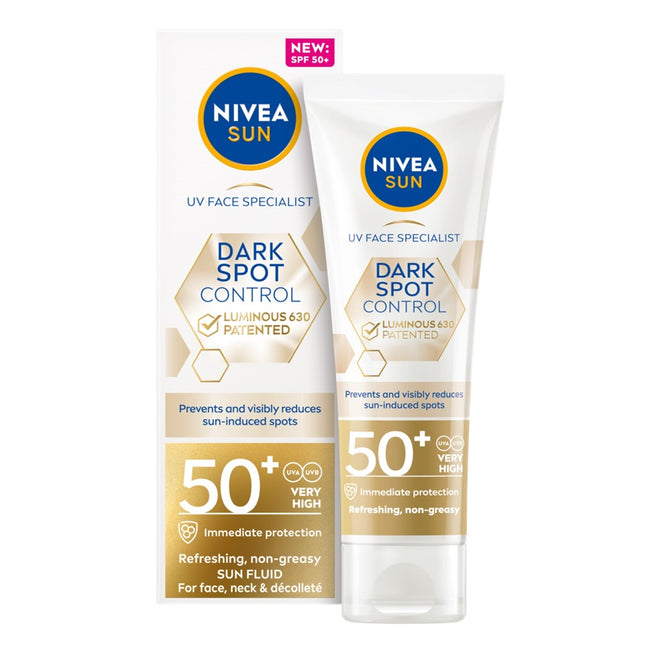Nivea Sun Spot Control Luminous 630® odświeżający fluid przeciwsłoneczny do twarzy SPF50+ 40ml