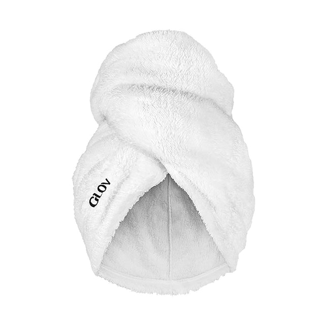 Glov Soft Hair Wrap ultralekki ręcznik do włosów Fluffy White