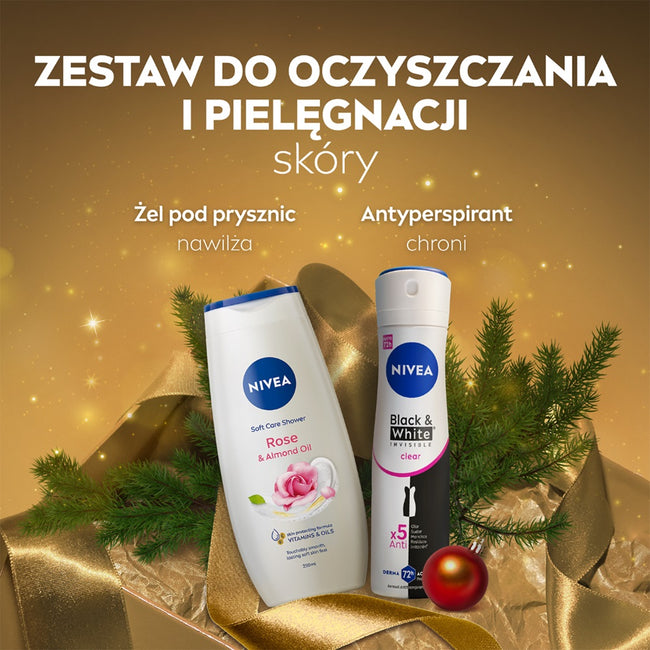 Nivea Soft Rose zestaw żel pod prysznic 250ml + antyperspirant spray 150ml