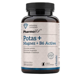 Pharmovit Potas + Magnez + B6 Active suplement diety 120 kapsułek