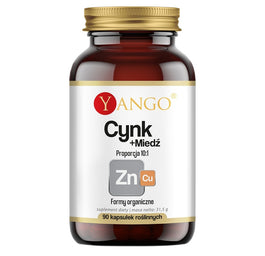 Yango Cynk + Miedź suplement diety 90 kapsułek