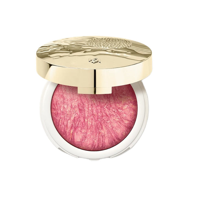 KIKO Milano Gold Reflections Fusion Glow Blush wypiekany róż do policzków 02 Sun-Kissed Coral 8g