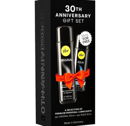 Pjur 30th Anniversary Gift Set zestaw Original silikonowy lubrykant 100ml + Aqua lubrykant na bazie wody 30ml