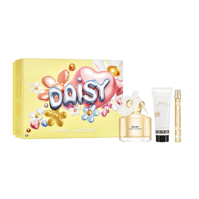 Marc Jacobs Daisy zestaw woda toaletowa spray 100ml + balsam do ciała 75ml + woda toaletowa spray 10ml