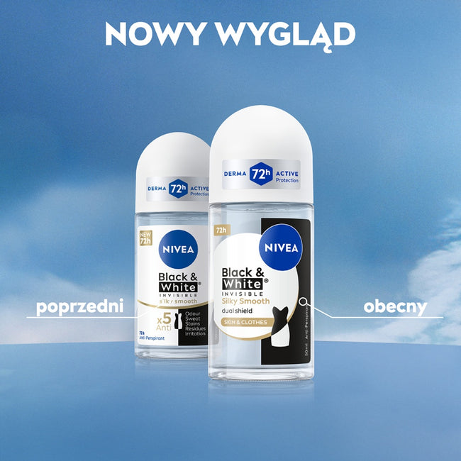 Nivea Black & White Invisible Silky Smooth antyperspirant w kulce 50ml