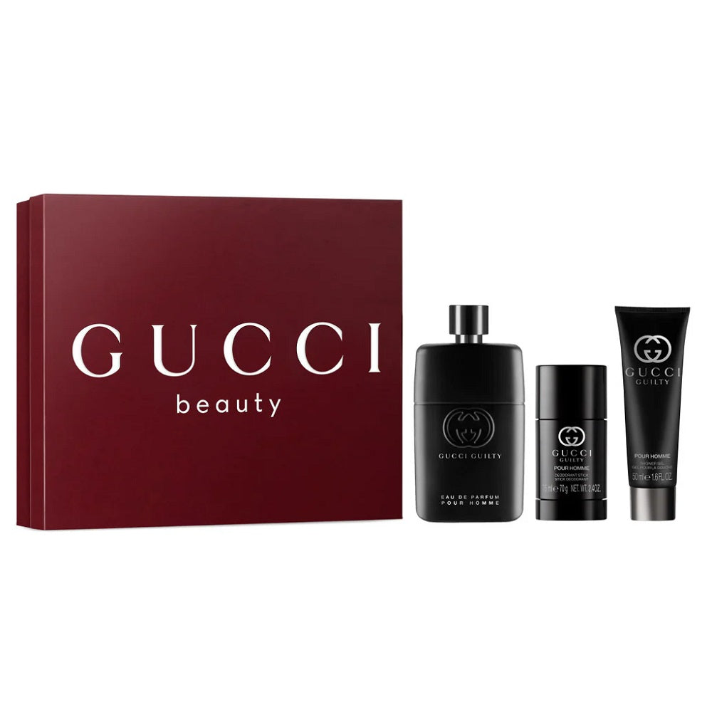 gucci guilty pour homme woda perfumowana 90 ml   zestaw 