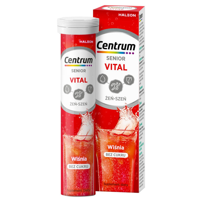 Centrum Vital Senior suplement diety wiśnia 20 tabletek musujących