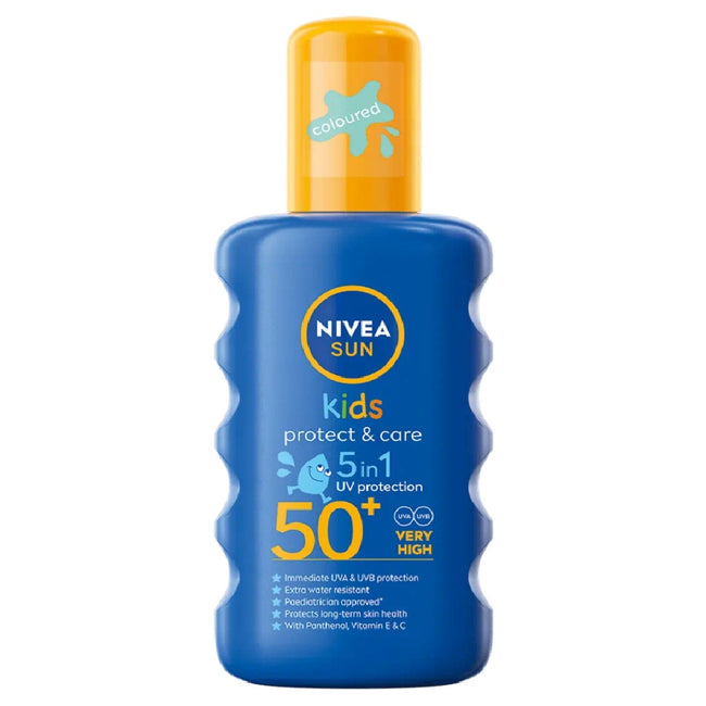 Nivea Sun Kids Protect & Care nawilżający spray ochronny na słońce dla dzieci SPF50 200ml