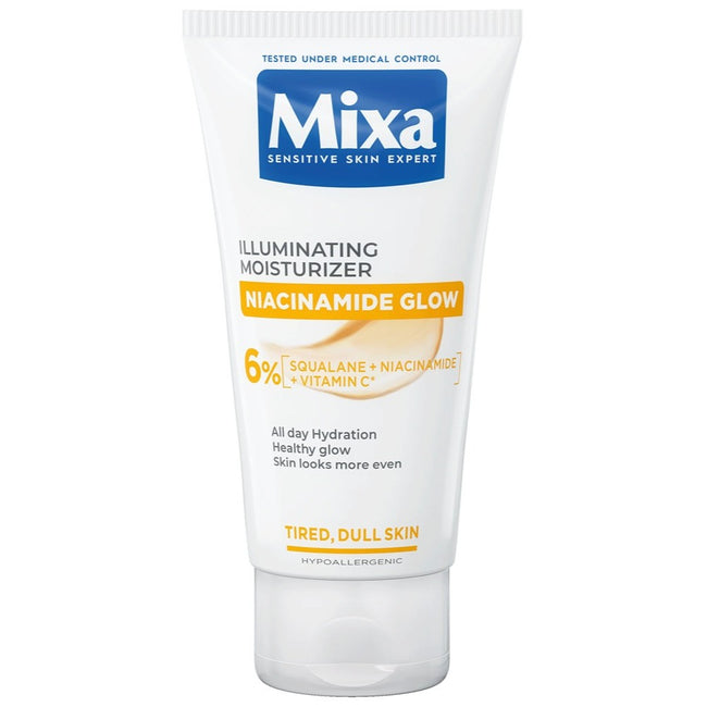 MIXA Niacinamide Glow rozświetlający krem nawilżający z niacynamidem i witaminą C 50ml