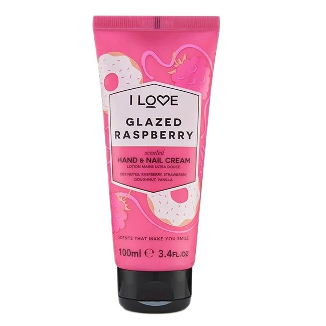 I Love Scented Hand & Nail Cream nawilżający krem do dłoni i paznokci Glazed Raspberry 100ml