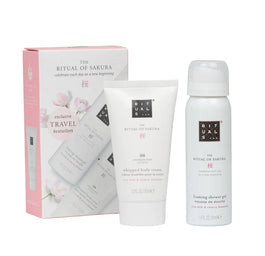 Rituals The Ritual of Sakura zestaw pianka pod prysznic w żelu 50ml + krem do ciała 70ml