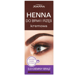 Joanna Henna do brwi i rzęs kremowa 3.0 Ciemny Brąz 15ml