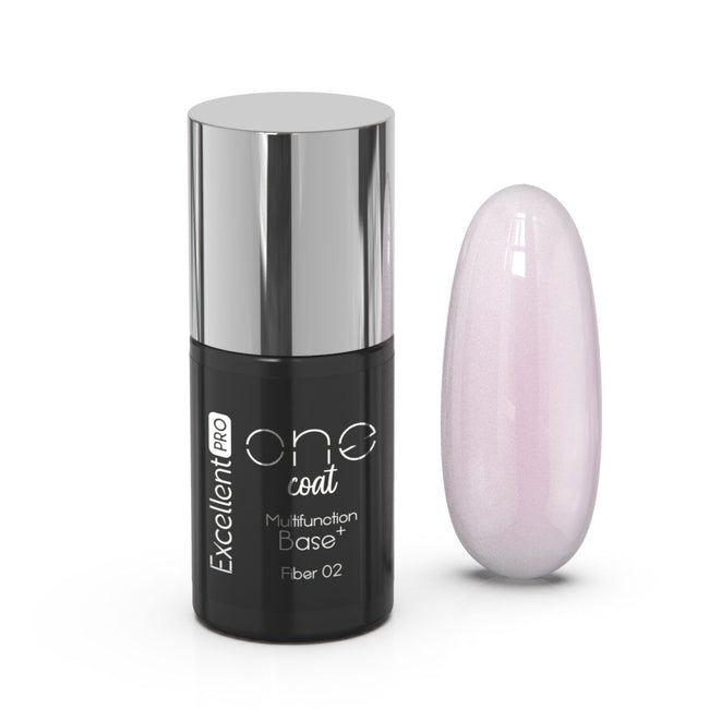 Excellent PRO One Coat Multifunction Fiber Base baza hybrydowa z włóknami Delicate Pink 7g