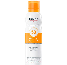 Eucerin Sensitive Protect SPF50 transparentna mgiełka do opalania 200ml