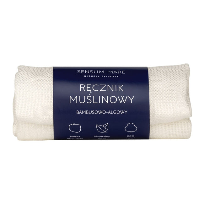 Sensum Mare Algopure ręcznik muślinowy bambusowo-algowy do twarzy