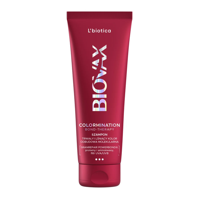 L'biotica Biovax Colormination Bond-Therapy odbudowujący szampon wydłużający trwałość koloru 200ml