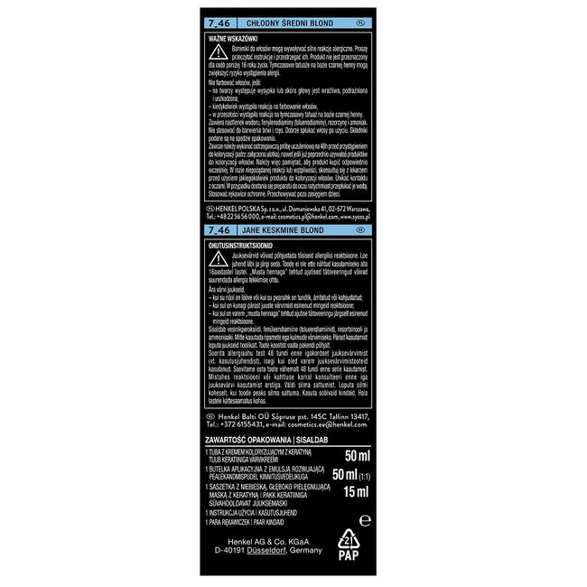 Syoss Permanent Cool Color farba do włosów