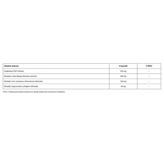 Doctor Life CDP Cholina & Bakopa suplement diety 60 kapsułek