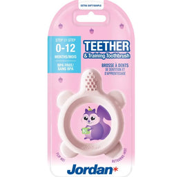 Jordan Teether & Training Toothbrush gryzak i szczoteczka treningowa 0-12m