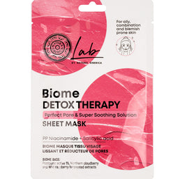 Natura Siberica Lab Biome Detox Therapy oczyszczająco-wygładzająca maska w płachcie 25g