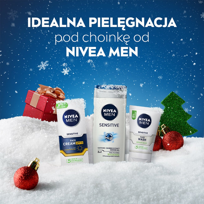 Nivea Men Keep It Calm zestaw ochronny krem do twarzy 75ml + żel do mycia twarzy 100ml + żel pod prysznic 3w1 250ml