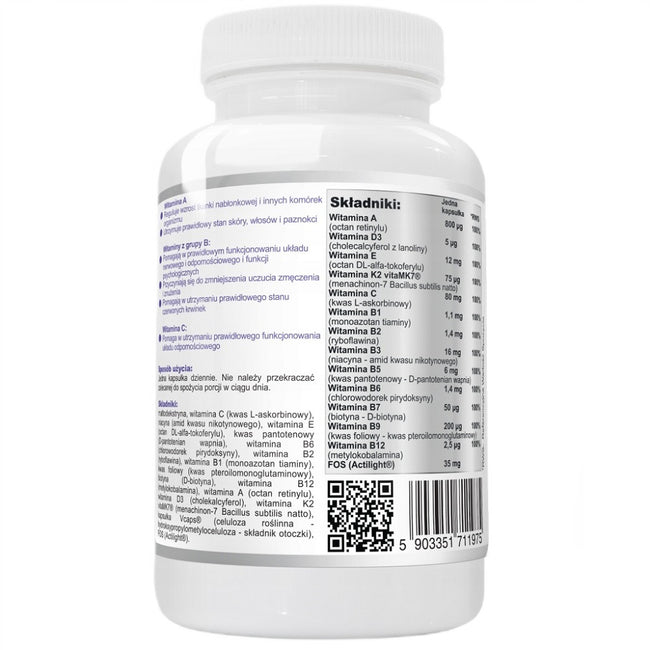 WISH Pharmaceutical Multiwitamina Complex + Prebiotyk suplement diety 120 kapsułek