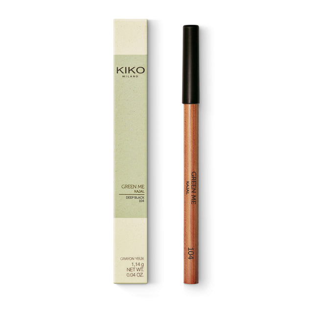 KIKO Milano Green Me Kajal kredka do wewnętrznych krawędzi powiek 104 Deep Black 1.14g