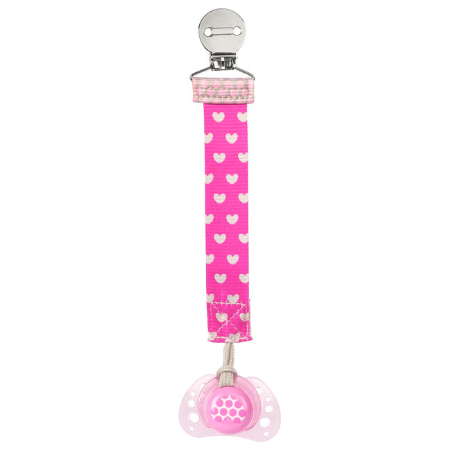 Chicco Uniwersalna tasiemka do smoczka Różowa