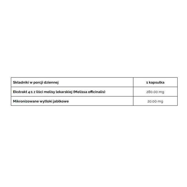 Pharmovit Melisa lekarska 280 mg suplement diety 90 kapsułek