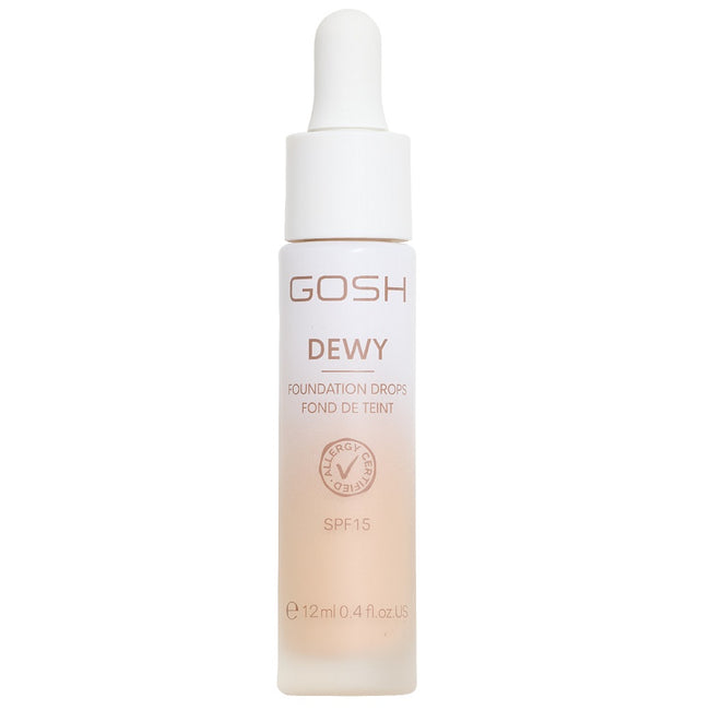 Gosh Dewy Foundation Drops rozświetlający podkład w kroplach