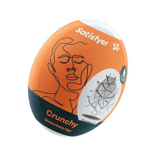 Satisfyer Masturbator Egg masturbator w kształcie jajka Crunchy