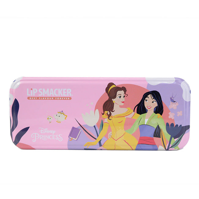 Lip Smacker Disney Princess Makeup Case Triple Layer Beauty Tin zestaw kosmetyków do makijażu dla dzieci