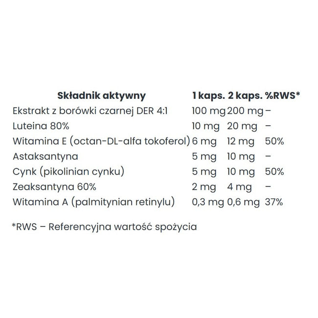Big Nature Vision Guard suplement diety 90 kapsułek