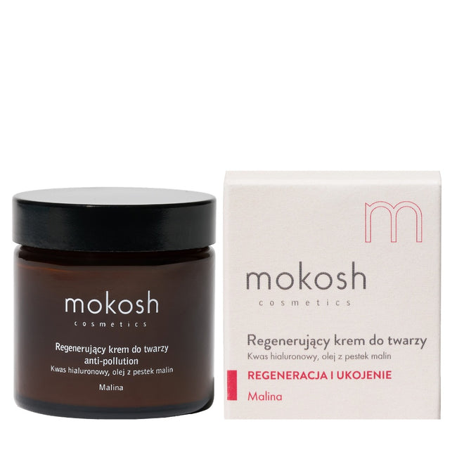 Mokosh Regenerujący krem do twarzy anti-pollution Malina 60ml
