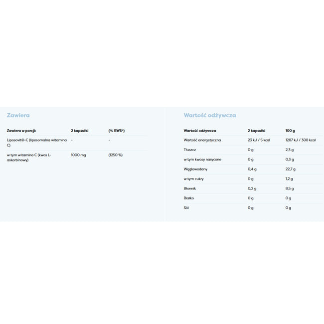 Osavi Liposomalna Witamina C 1000mg suplement diety 120 kapsułek