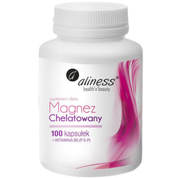 Aliness Magnez Chelatowany 720mg + B6 (P-5-P) suplement diety 100 kapsułek