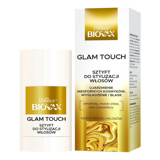 BIOVAX Glamour Glam Touch wygładzający sztyft ujarzmiający 25g