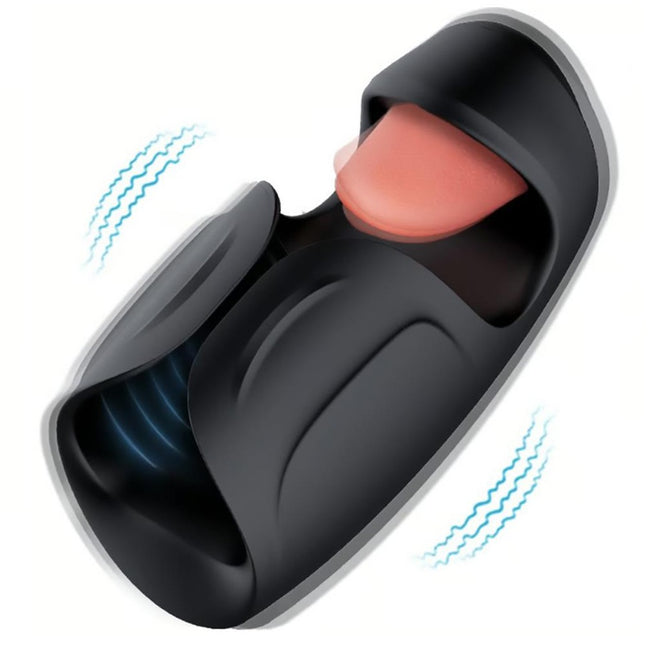 Blush M For Men Lickety Split wibrujący stymulator penisa Black