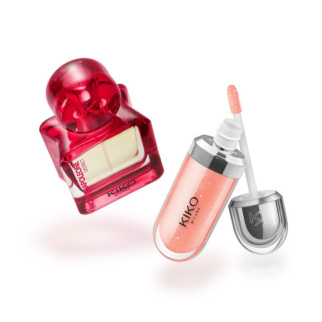 KIKO Milano Glam Vibes Beauty Set zestaw Montenapoleone District woda perfumowana 50ml + 3D Hydra Lip Gloss nawilżający błyszczyk do ust 6.5ml