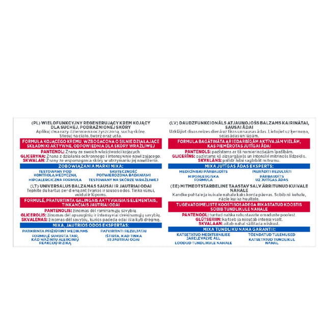 MIXA Balm Cica+ wielofunkcyjny regenerujący krem kojący dla podrażnionej skóry zapewniający efekt intensywnej regeneracji 50ml